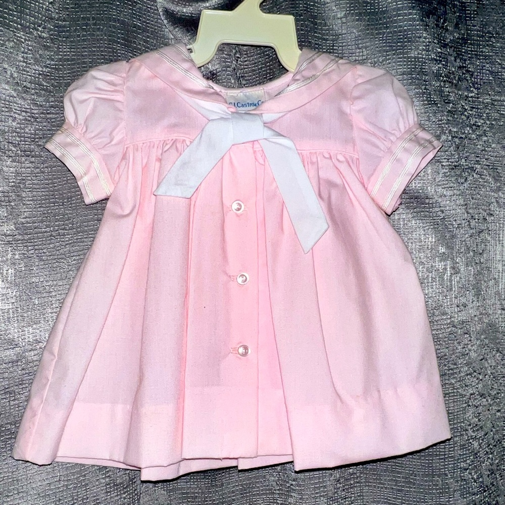 C. I. Castro Pink Sailor Dress Baby Girl 3 months NEW